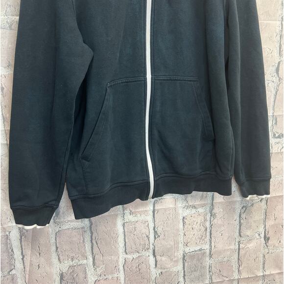 Vintage Y2K Puma Full Zip Logo sweatshirt jacket Black Size Medium - Picture 4 of 11